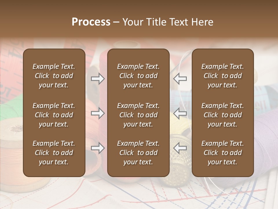 Reel Textile Bobbin PowerPoint Template