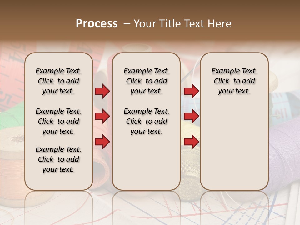 Reel Textile Bobbin PowerPoint Template