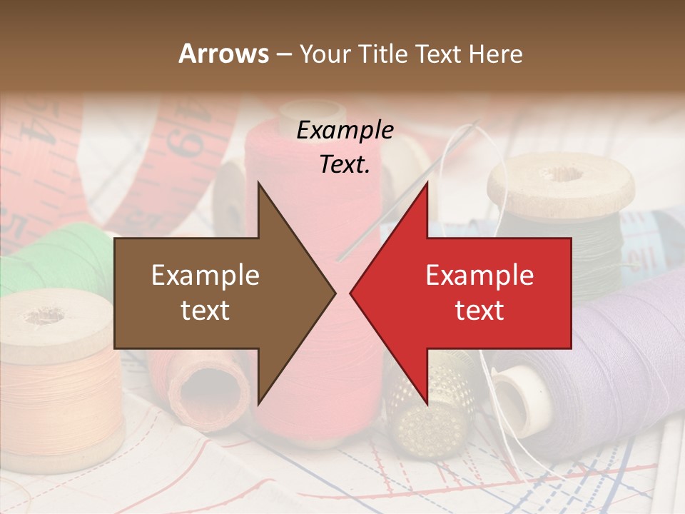 Reel Textile Bobbin PowerPoint Template