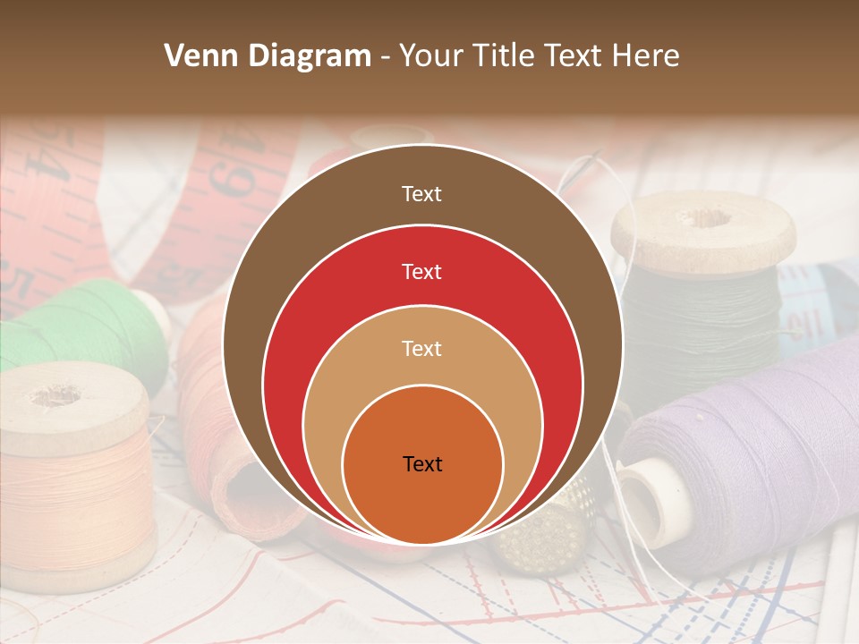 Reel Textile Bobbin PowerPoint Template