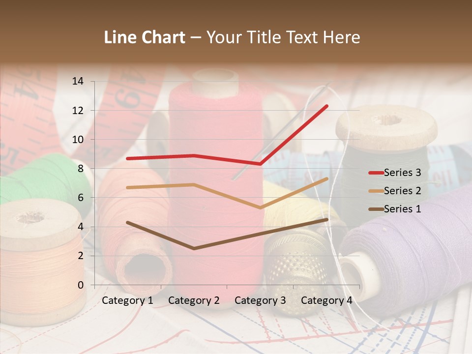Reel Textile Bobbin PowerPoint Template