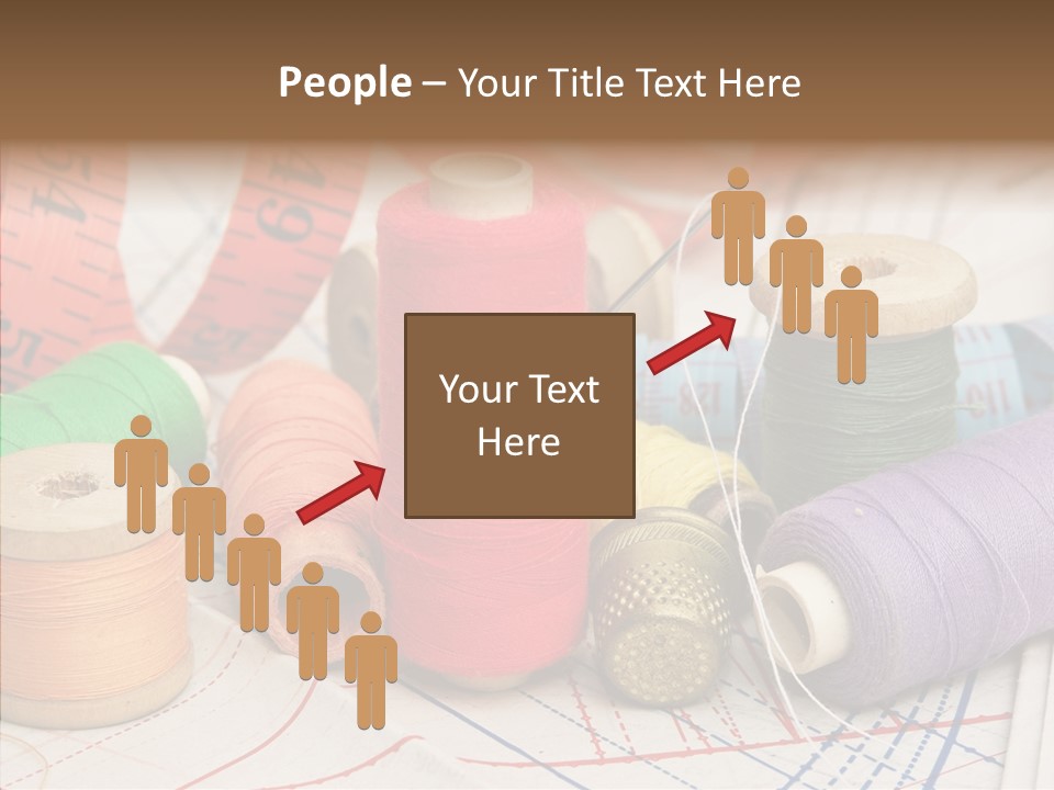 Reel Textile Bobbin PowerPoint Template