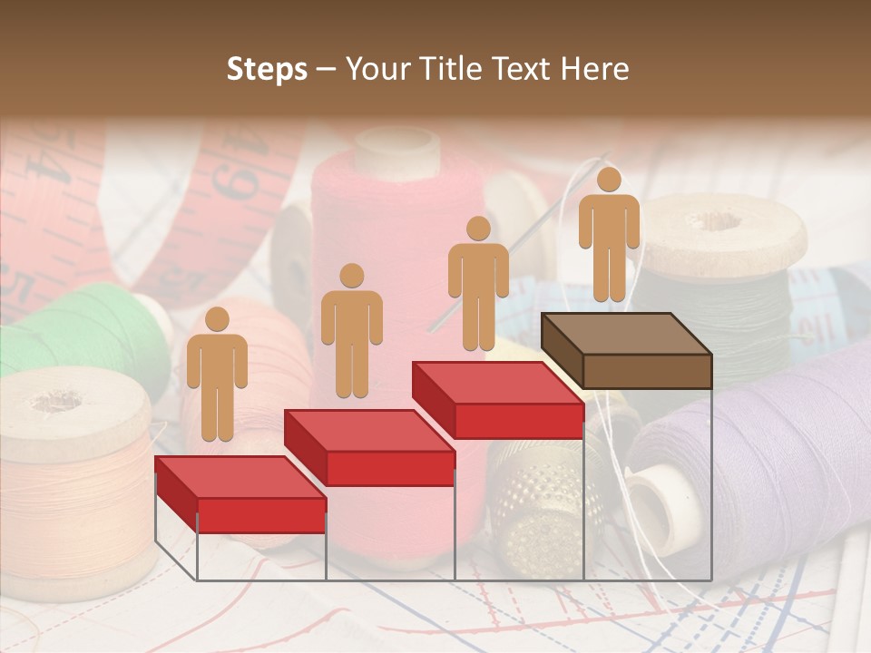 Reel Textile Bobbin PowerPoint Template