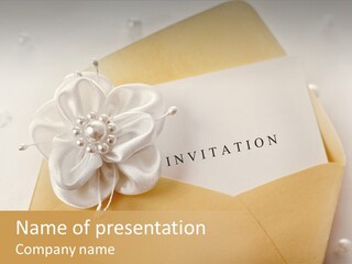 Wedding Invitation Wedding Copy Space PowerPoint Template