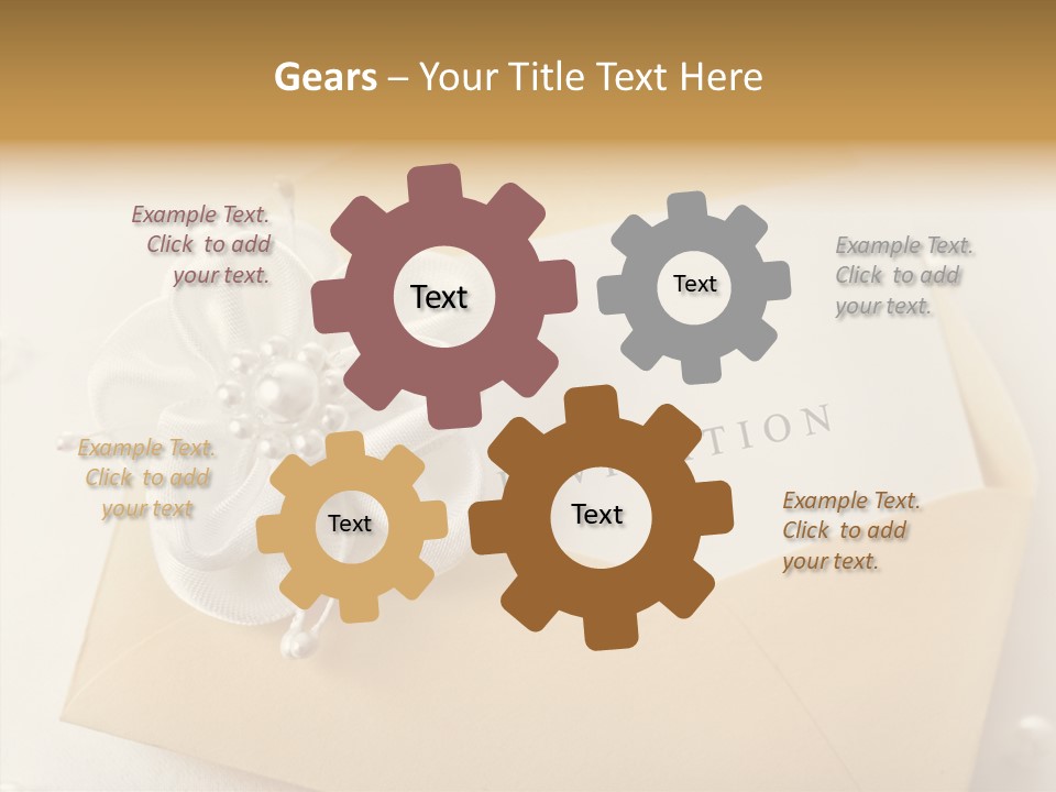 Wedding Invitation Wedding Copy Space PowerPoint Template