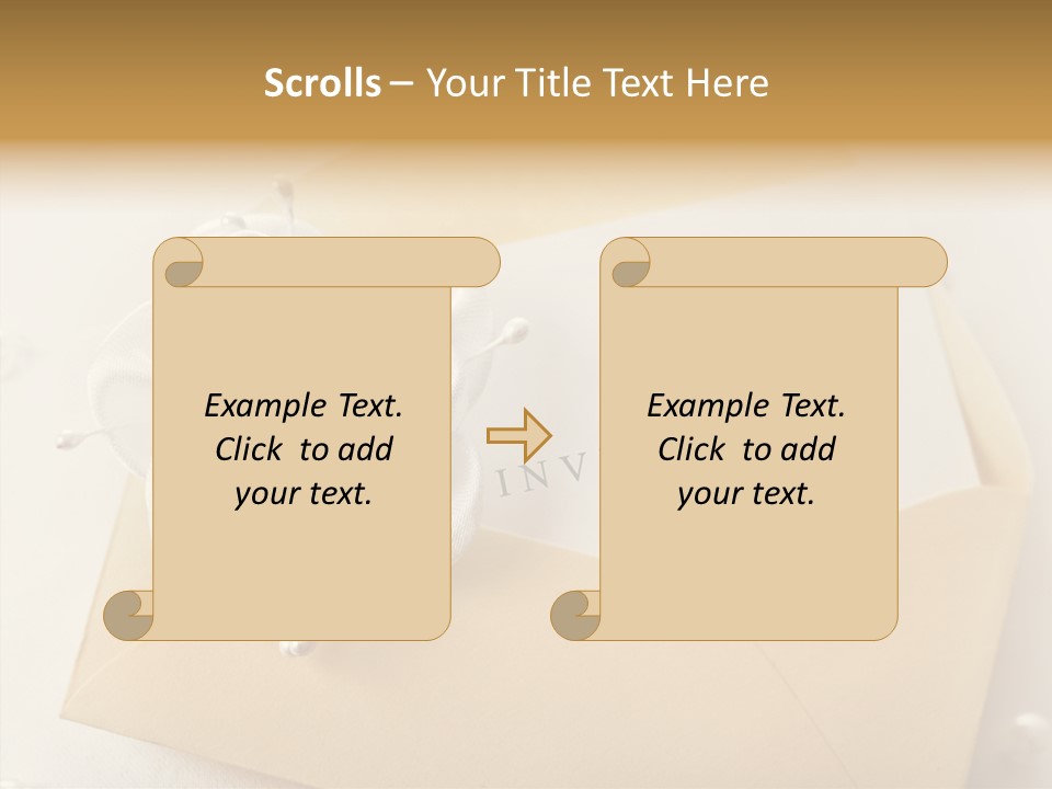 Wedding Invitation Wedding Copy Space PowerPoint Template