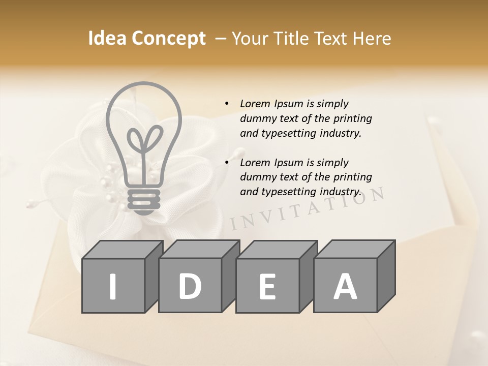 Wedding Invitation Wedding Copy Space PowerPoint Template