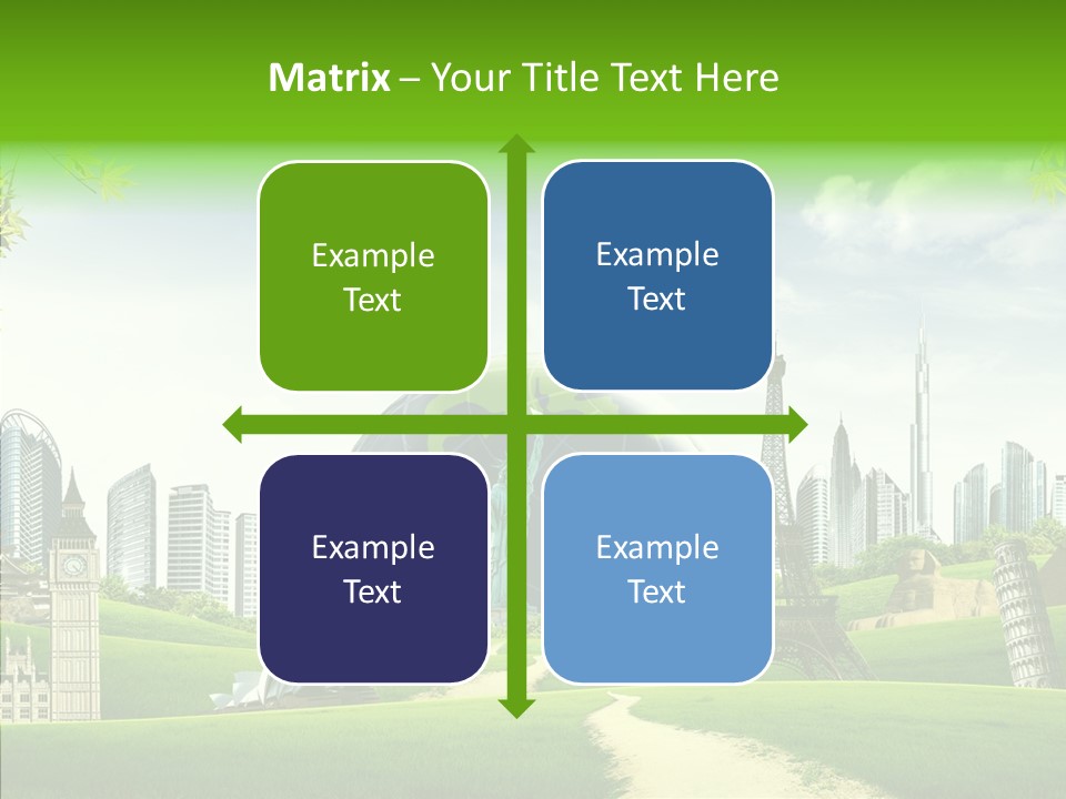 Architecture Town Holidays PowerPoint Template