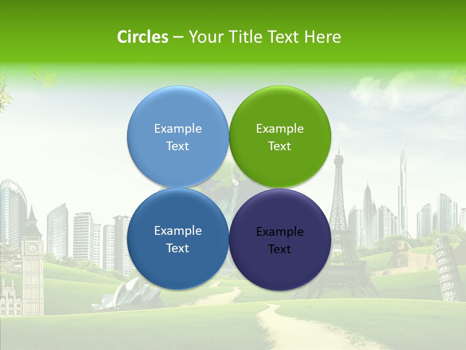 Architecture Town Holidays PowerPoint Template