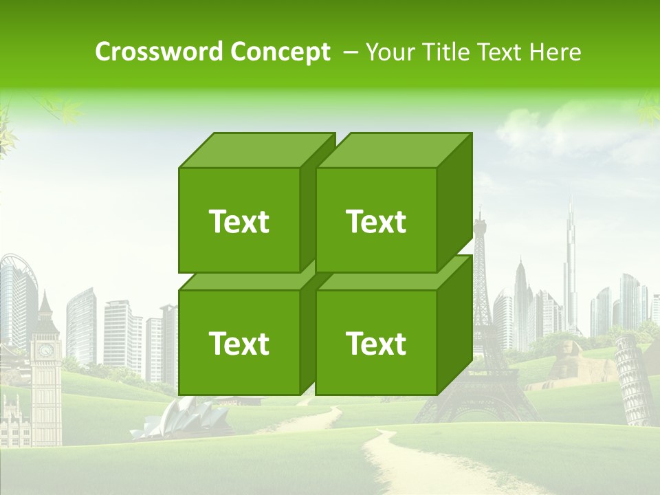 Architecture Town Holidays PowerPoint Template