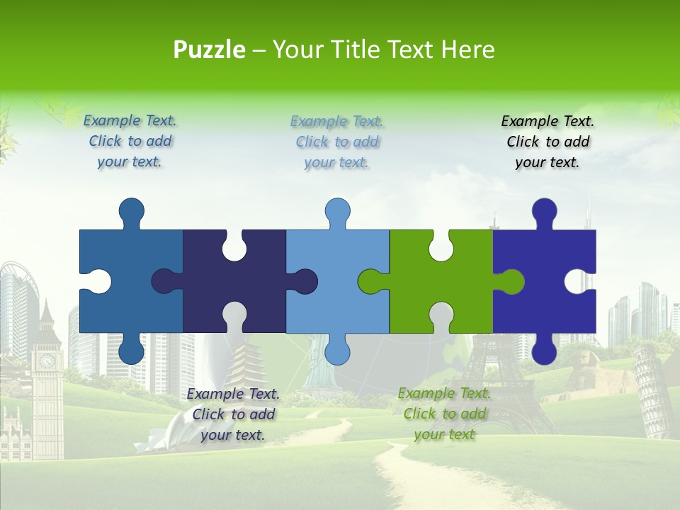 Architecture Town Holidays PowerPoint Template