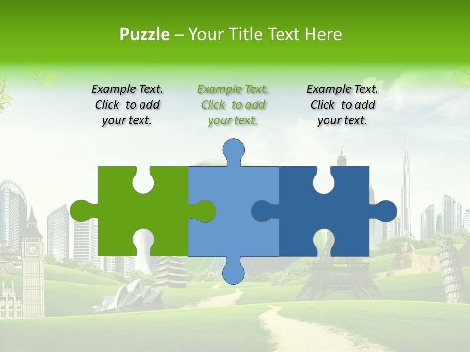 Architecture Town Holidays PowerPoint Template