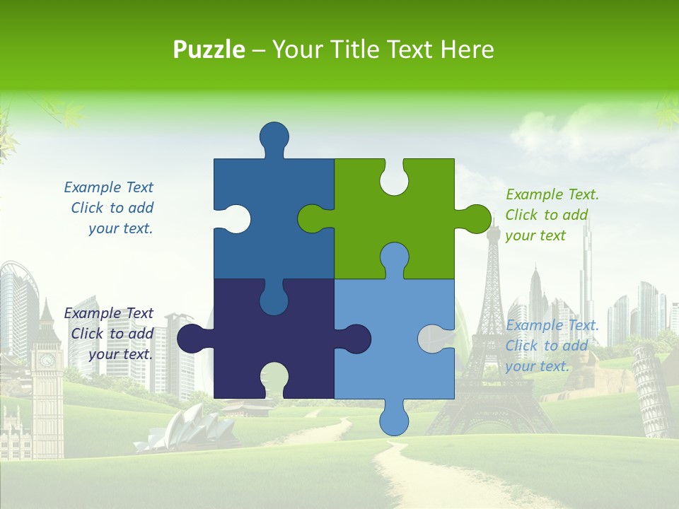 Architecture Town Holidays PowerPoint Template