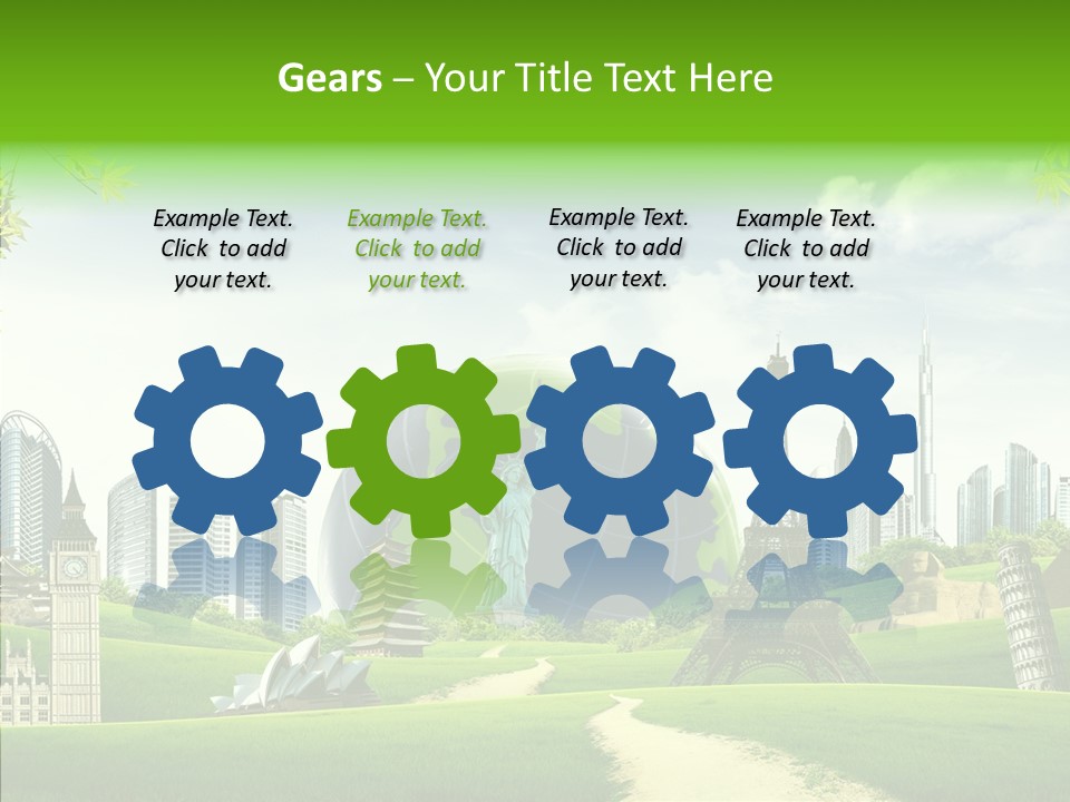 Architecture Town Holidays PowerPoint Template