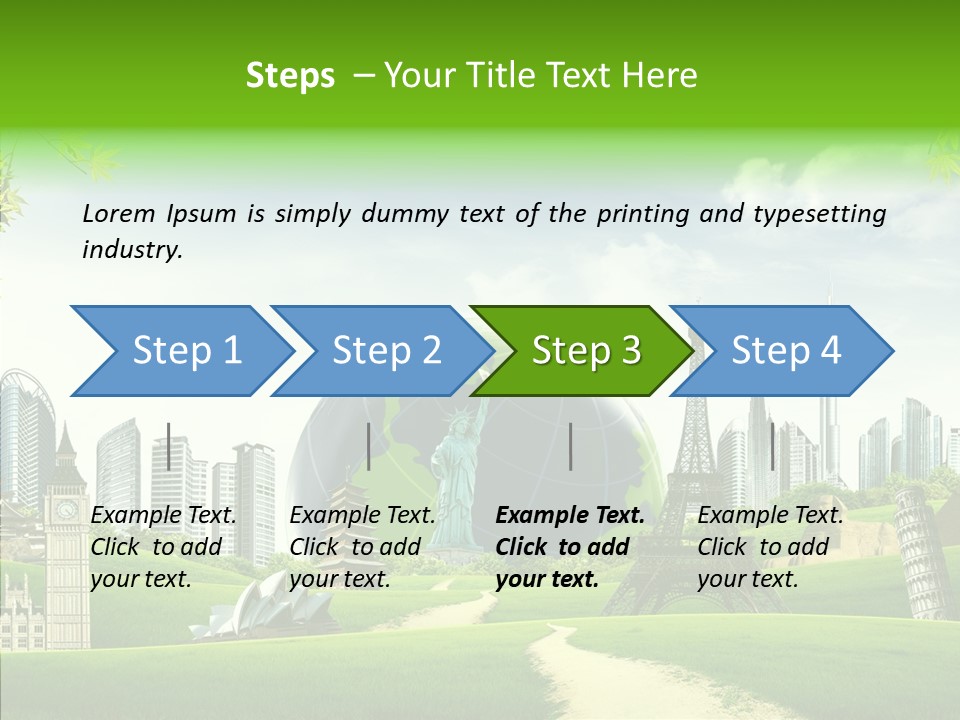 Architecture Town Holidays PowerPoint Template