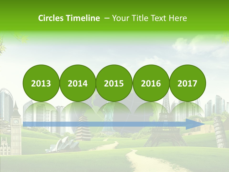 Architecture Town Holidays PowerPoint Template