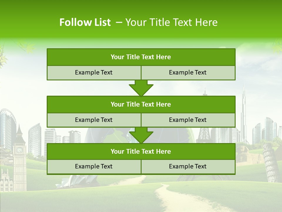 Architecture Town Holidays PowerPoint Template