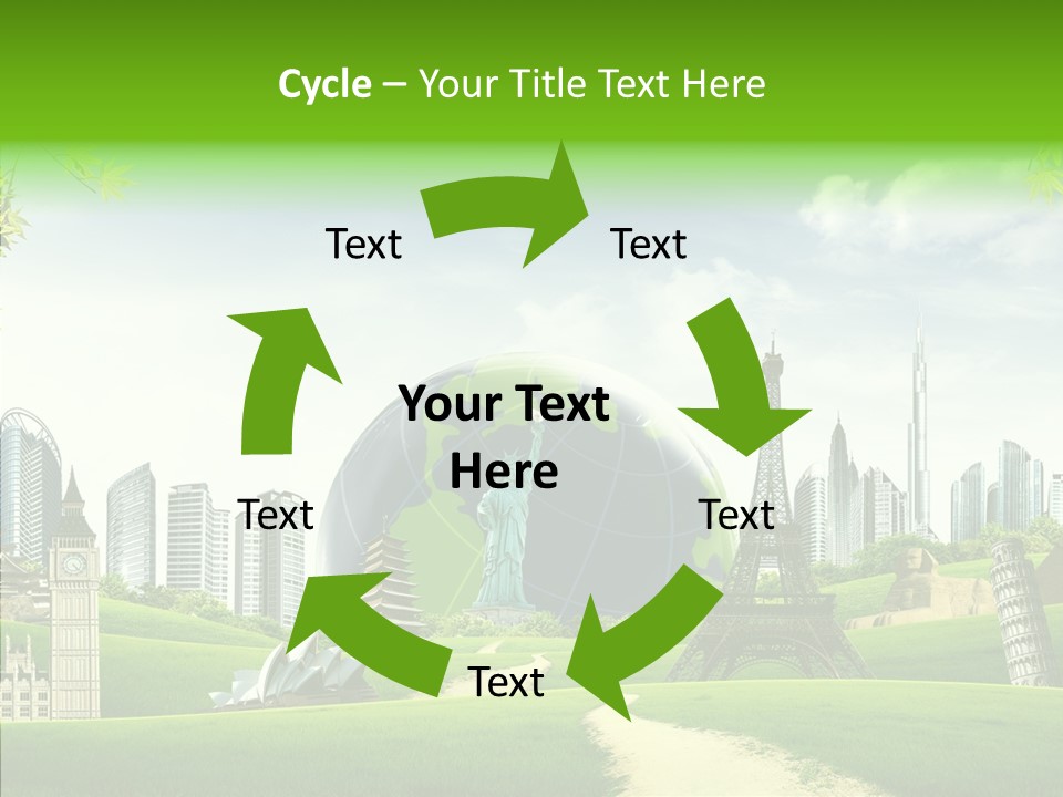 Architecture Town Holidays PowerPoint Template