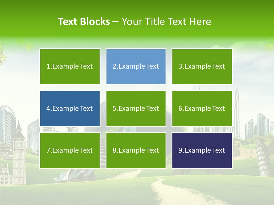 Architecture Town Holidays PowerPoint Template