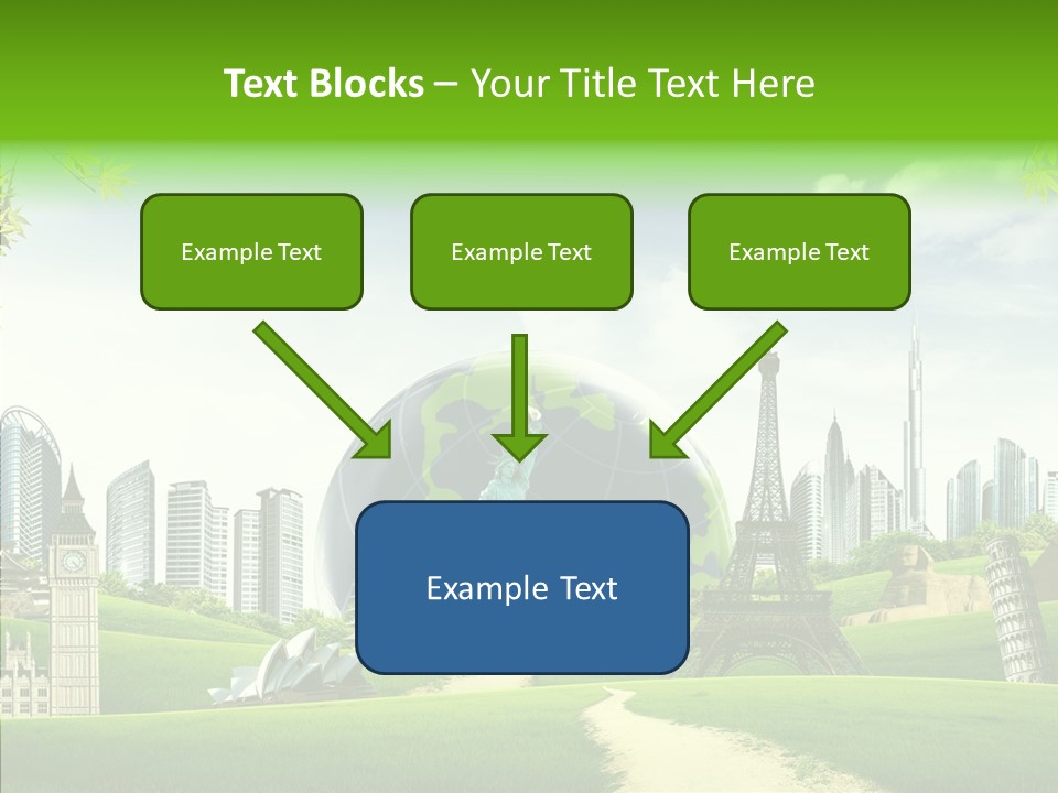 Architecture Town Holidays PowerPoint Template