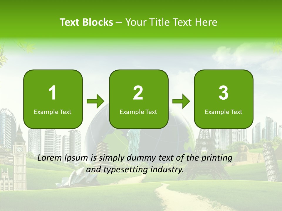 Architecture Town Holidays PowerPoint Template