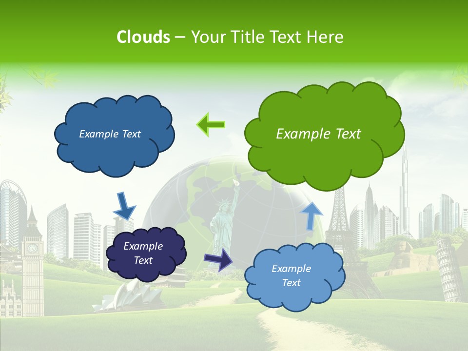 Architecture Town Holidays PowerPoint Template