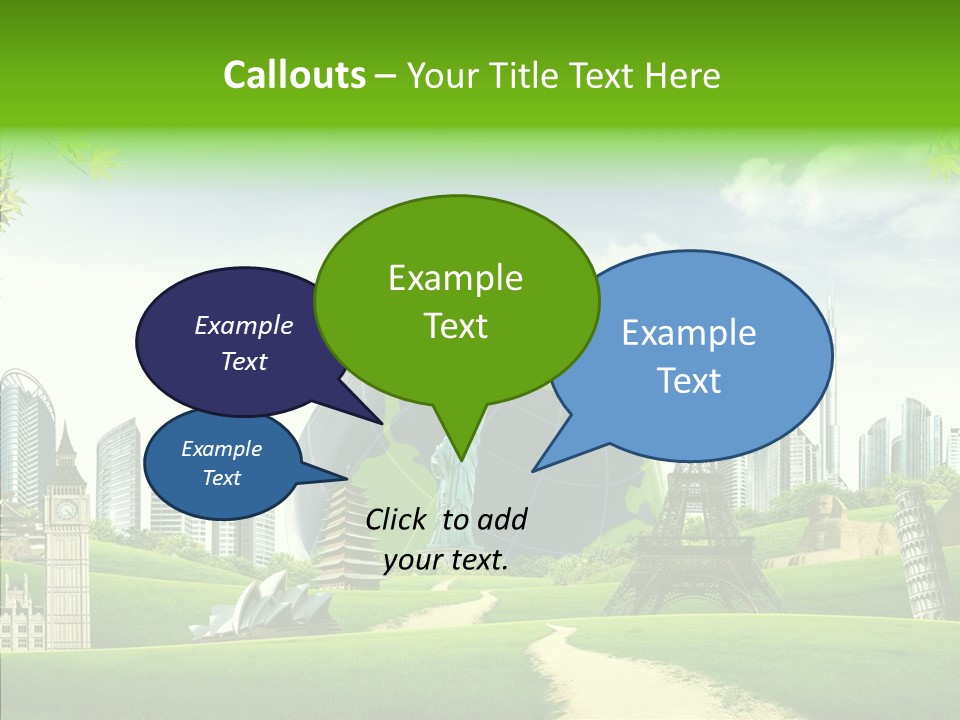 Architecture Town Holidays PowerPoint Template