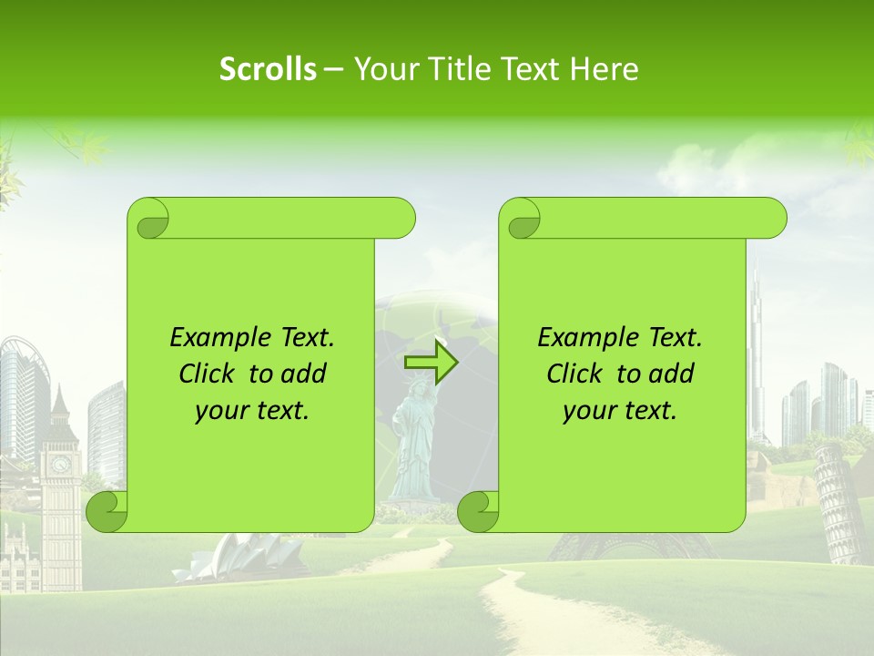 Architecture Town Holidays PowerPoint Template