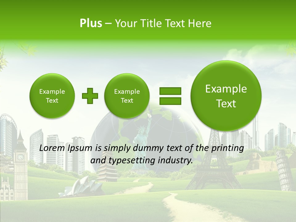 Architecture Town Holidays PowerPoint Template