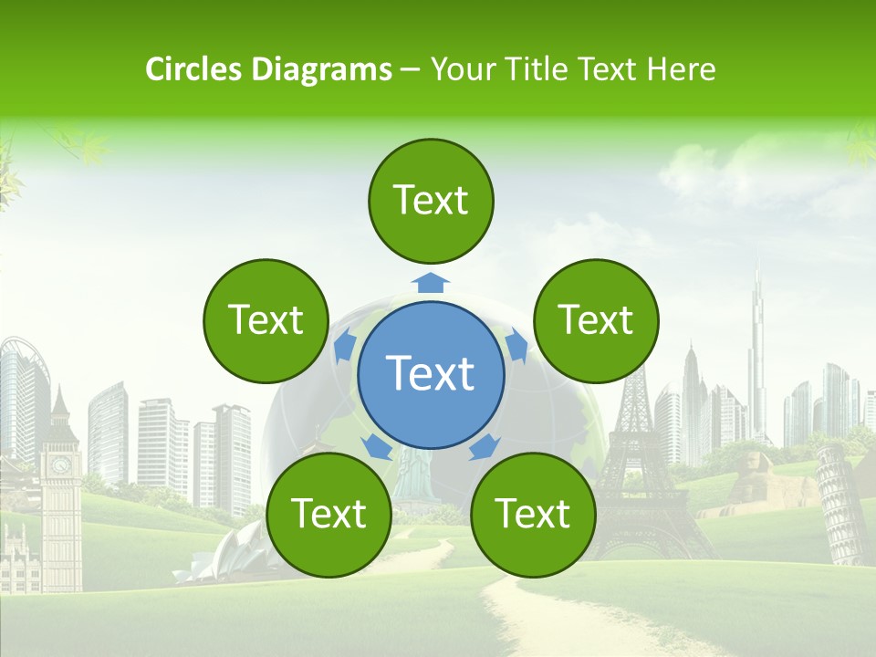 Architecture Town Holidays PowerPoint Template