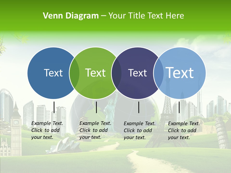 Architecture Town Holidays PowerPoint Template
