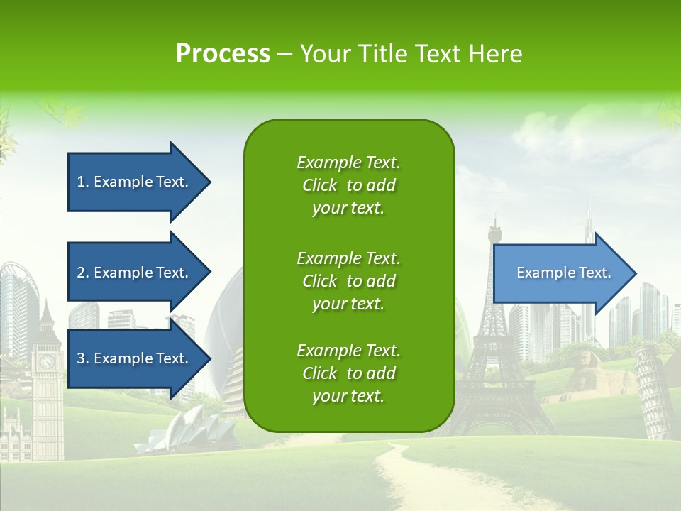 Architecture Town Holidays PowerPoint Template