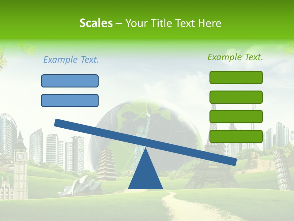 Architecture Town Holidays PowerPoint Template