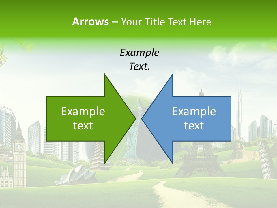 Architecture Town Holidays PowerPoint Template