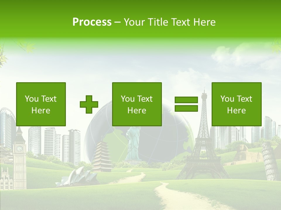 Architecture Town Holidays PowerPoint Template