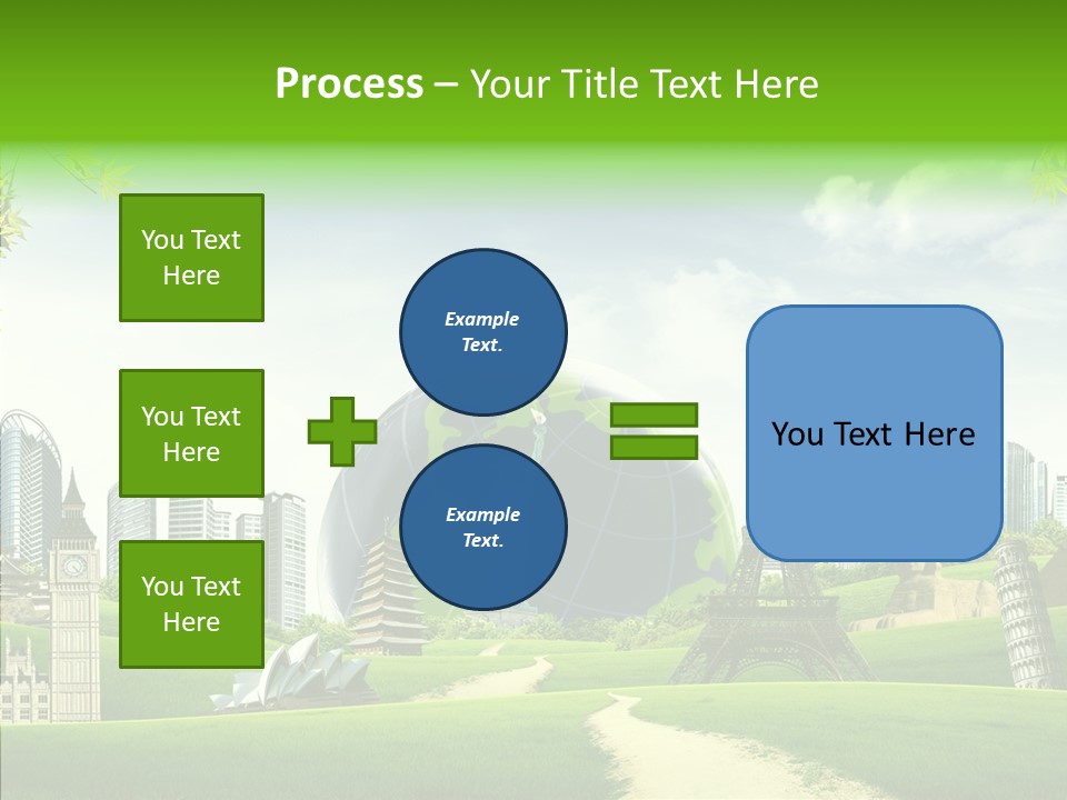 Architecture Town Holidays PowerPoint Template
