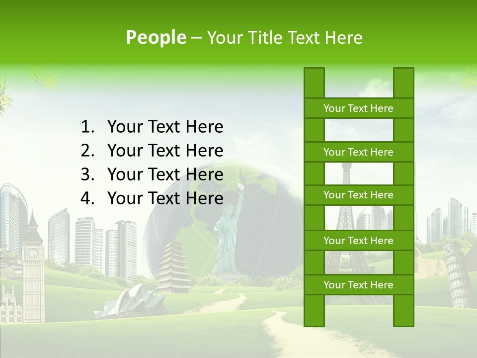 Architecture Town Holidays PowerPoint Template