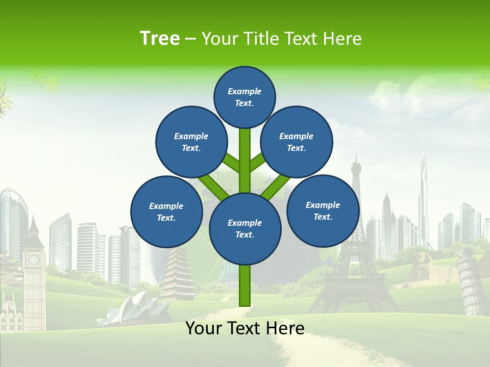 Architecture Town Holidays PowerPoint Template