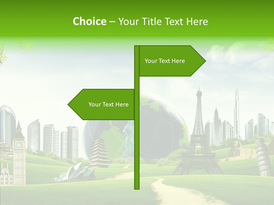 Architecture Town Holidays PowerPoint Template