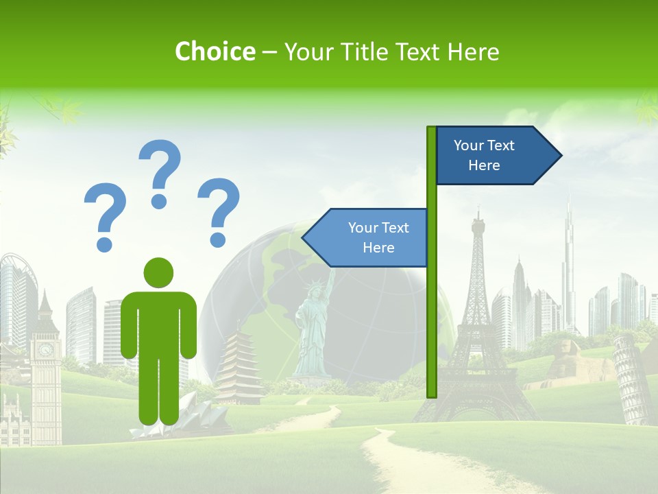 Architecture Town Holidays PowerPoint Template