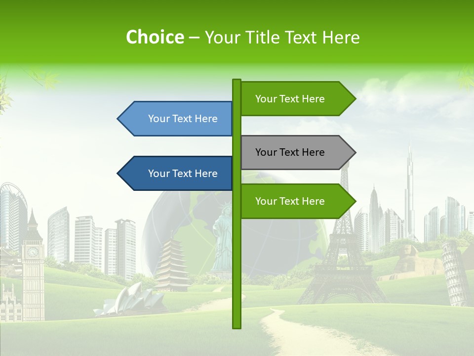 Architecture Town Holidays PowerPoint Template