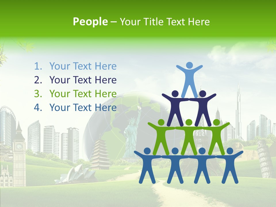 Architecture Town Holidays PowerPoint Template