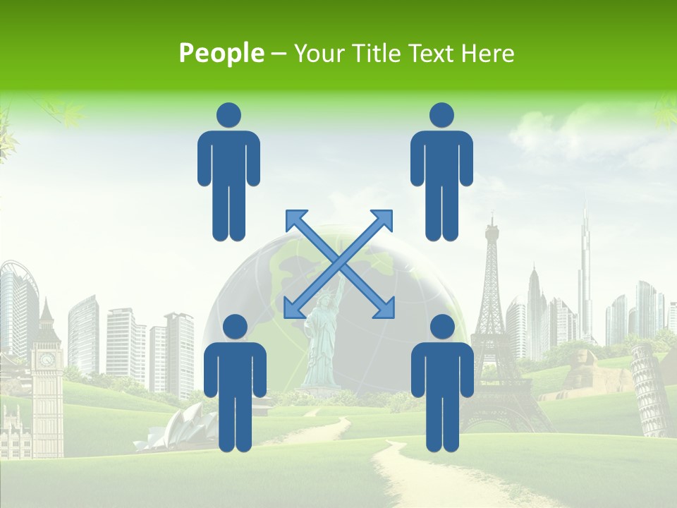 Architecture Town Holidays PowerPoint Template