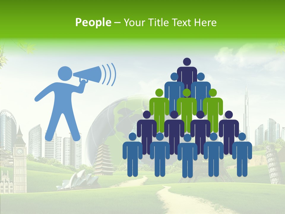 Architecture Town Holidays PowerPoint Template