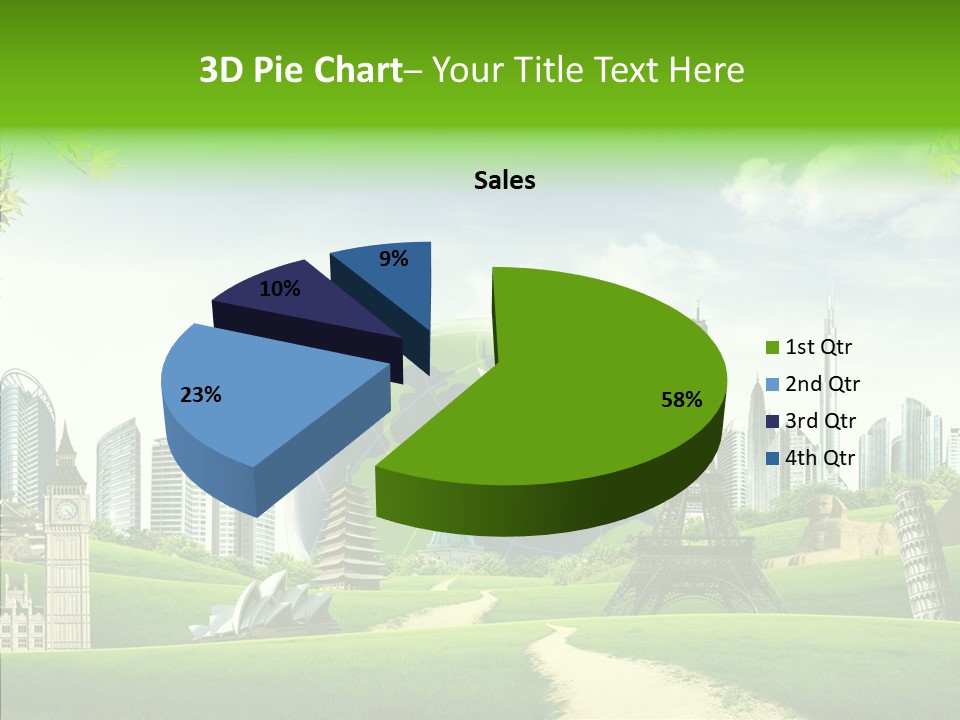 Architecture Town Holidays PowerPoint Template