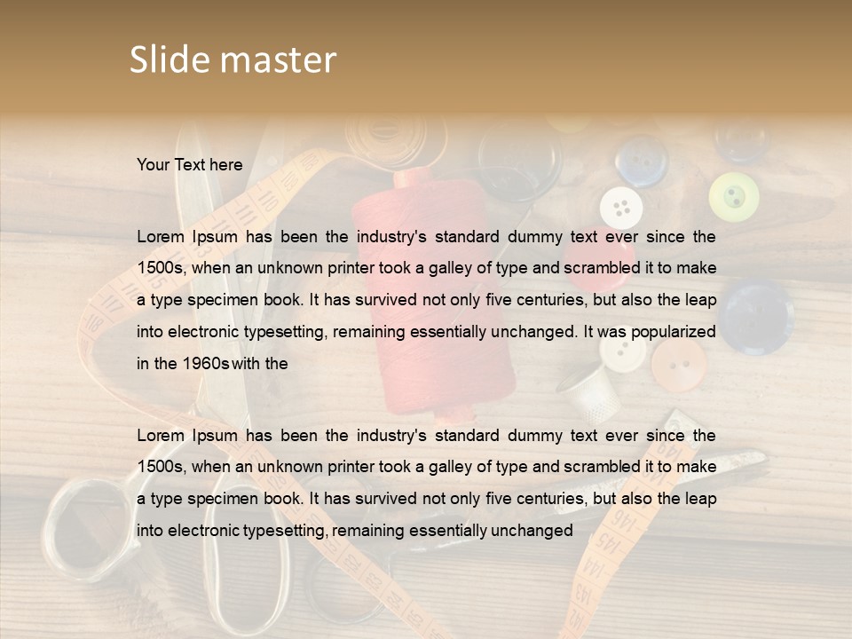 Sew Antique Old PowerPoint Template