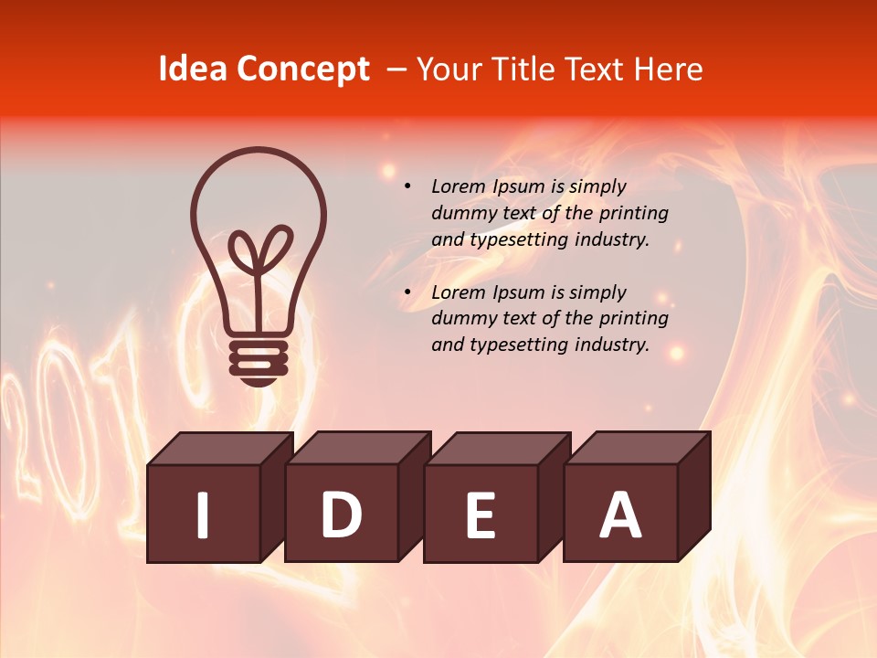 Dangerous Ideas Burn PowerPoint Template