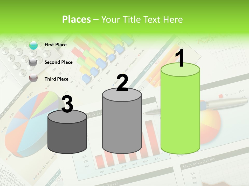 Diagram Hand Economic PowerPoint Template
