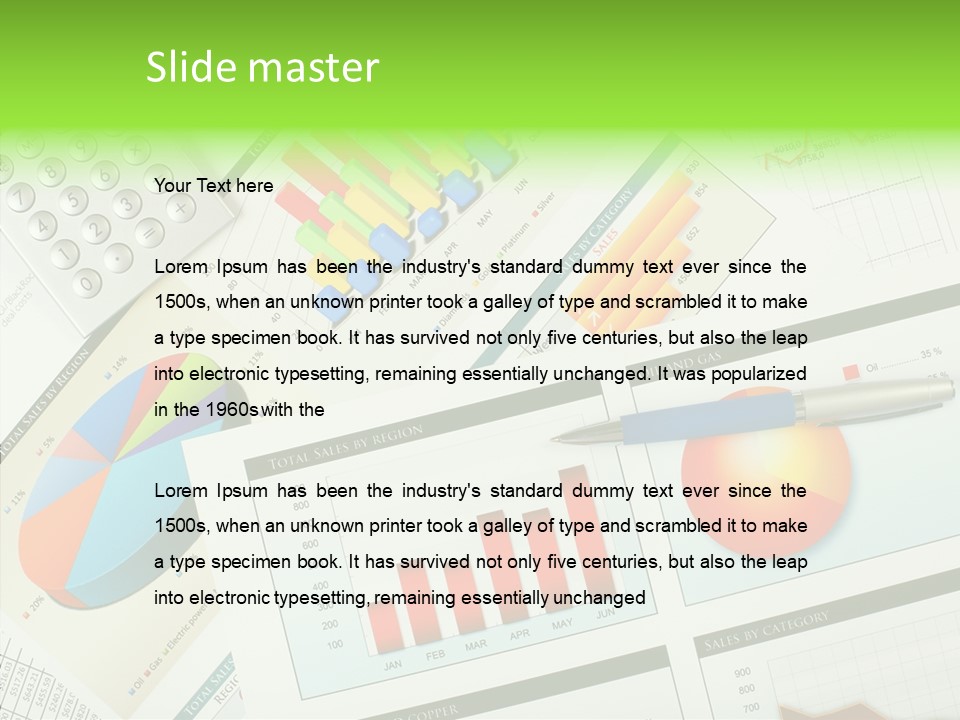 Diagram Hand Economic PowerPoint Template