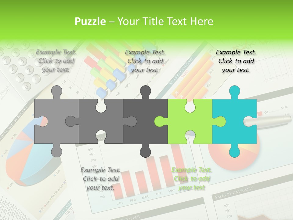 Diagram Hand Economic PowerPoint Template